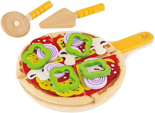 Gioco imitazione pizza legno